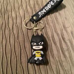 Batman Keychain with Wristband NWOT